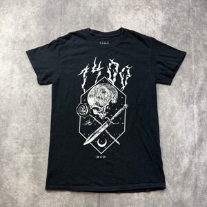 Trippie Redd 1400 Skull Rose Dagger Graphic T-Shirt Black Small Streetwear